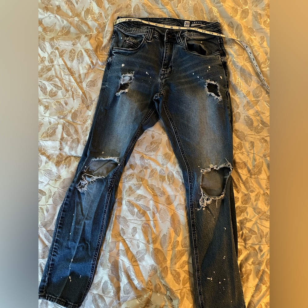 Empire jeans ~30X30c skinny stretchy men pants but women/female could wear them
